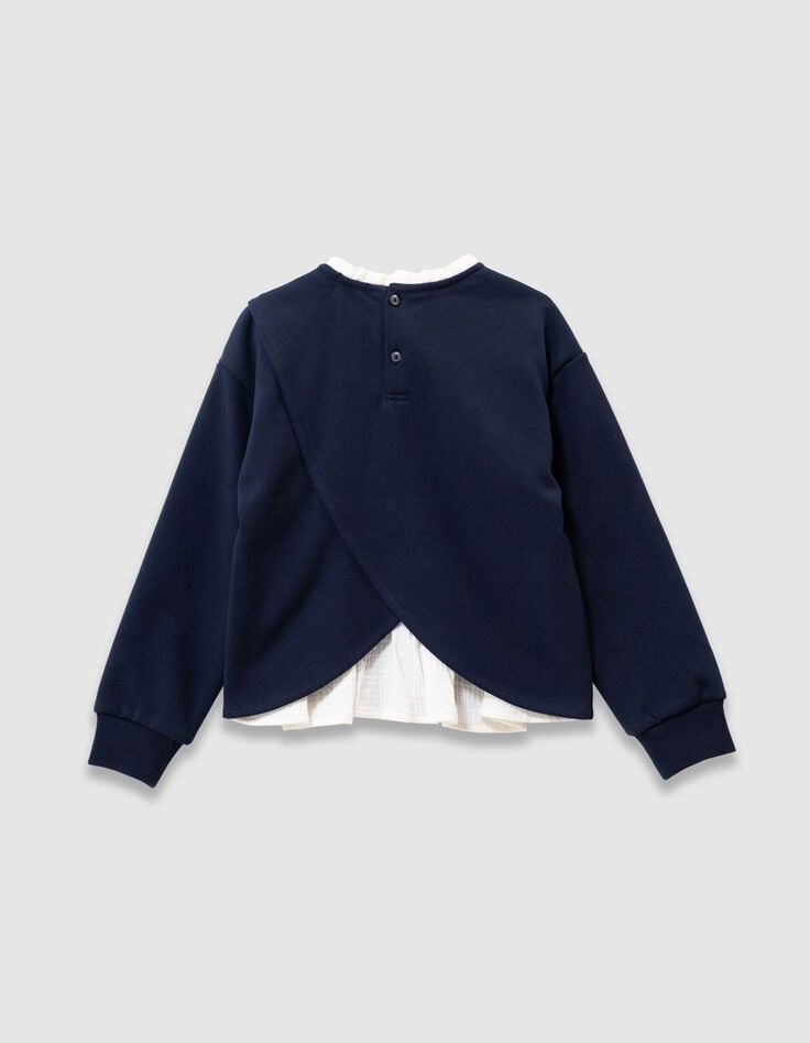 Sudadera azul marino mensaje cuello Harry Potter niña-6 Sudadera azul marino mensaje cuello Harry Potter niña-6