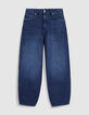 Jean barrel bleu Emily Femme-1
