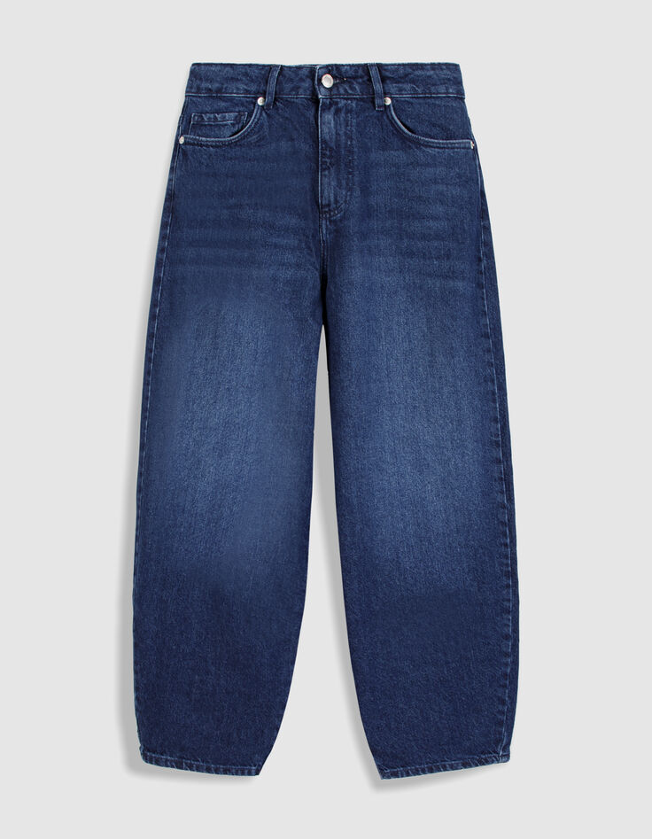 Jean barrel bleu Emily Femme-1