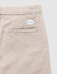 Pantalon chino beige forme loose garçon-7