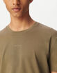 Men’s beige ABSOLUTE DRY T-shirt with logo detail-4