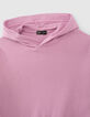 Girls’ violet waffle hoodie-3