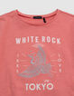 T-shirt corail coton bio oiseau silver fille-3