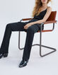 Women’s black combat-style flared trousers-6