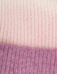 Bonnet rose tricot effet deep dye fille-7
