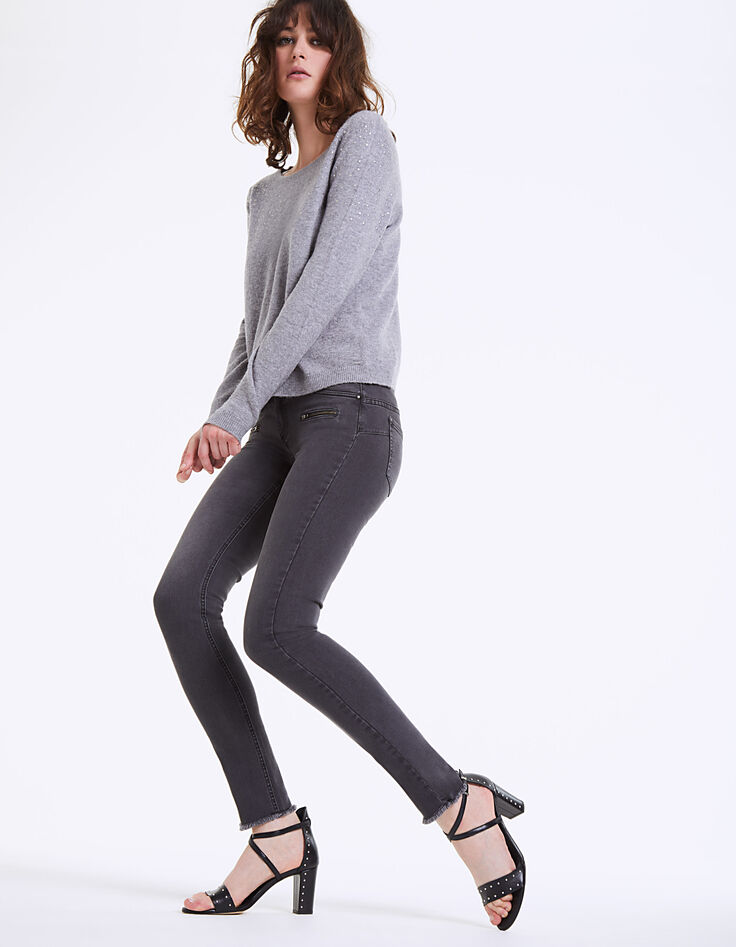 Women's sculpt-up slim jeans with zips-1