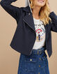 Veste marine à rayures tennis avec capuche I.Code-5