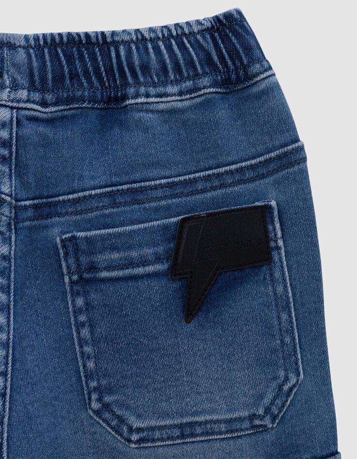 LOOSE blauwe denim ultrabestendige jogger voor jongens-6