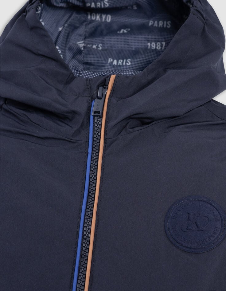 Chaqueta cortavientos azul marino de niño-2