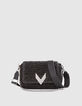 The 111 BAMBOO BEACH black mix raffia and suede for women-1