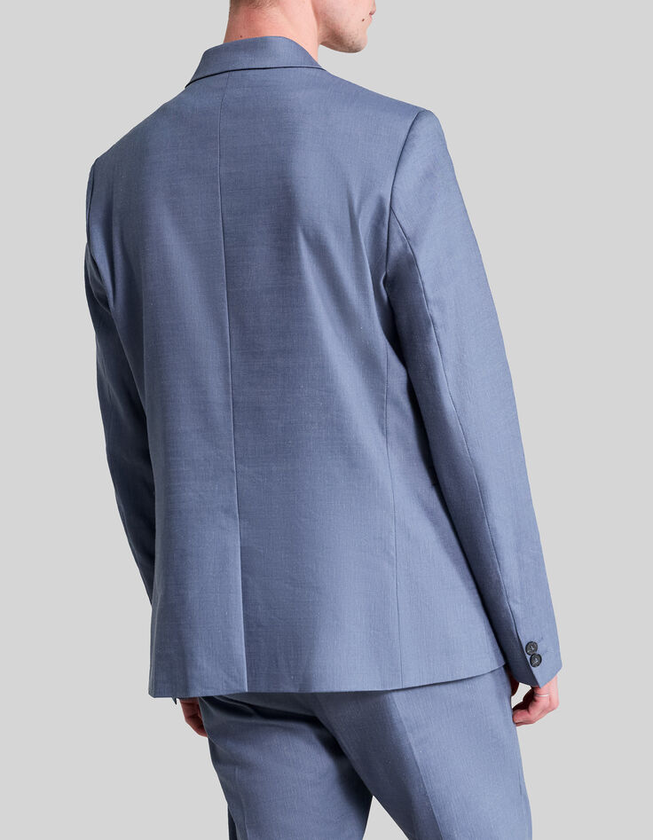 Americana light blue lino mezcla hombre-2