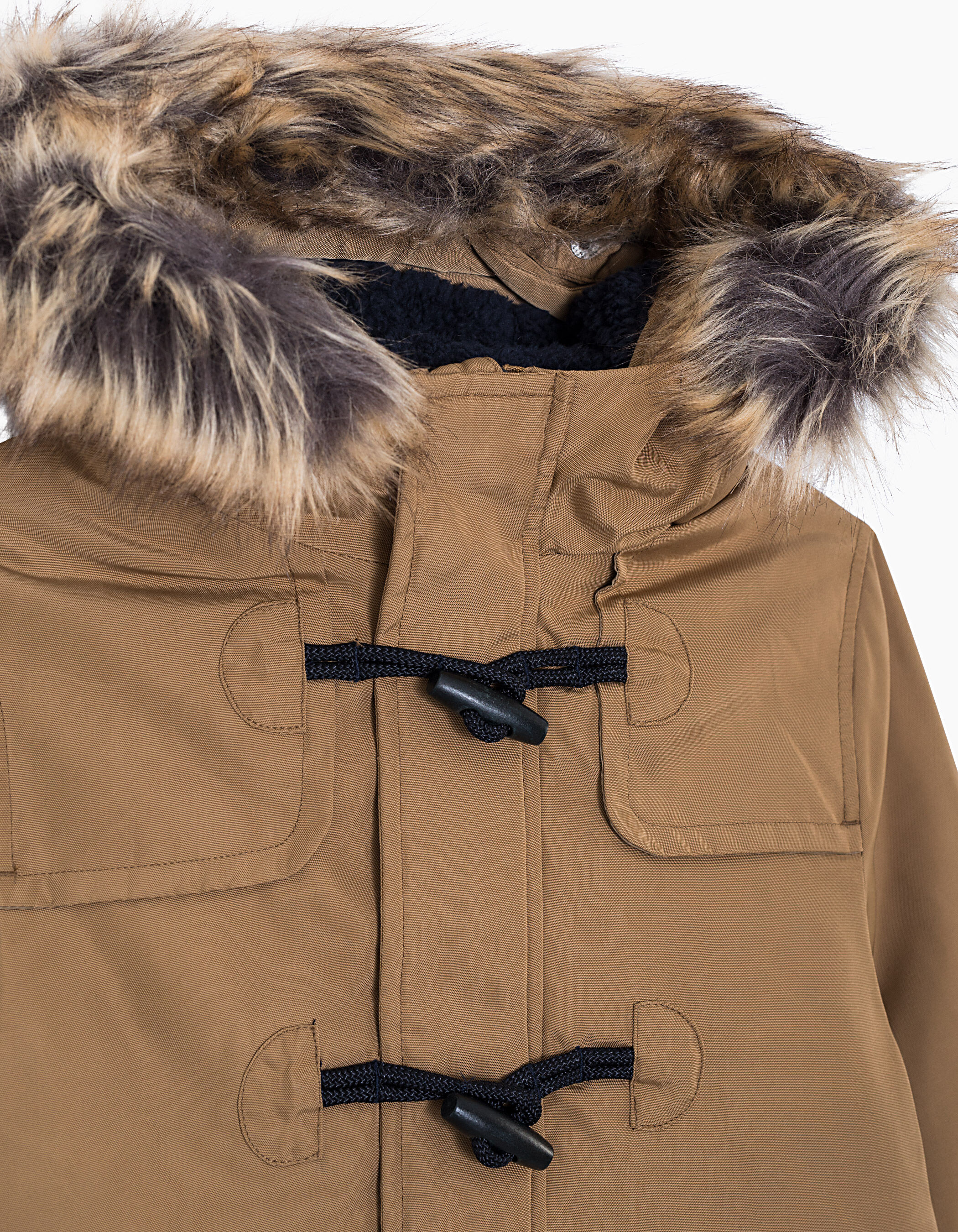 Parka camel piel Brandeburgos nino