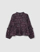 Blusa rosa LENZING™ ECOVERO™ con estampado cachemira niña-1