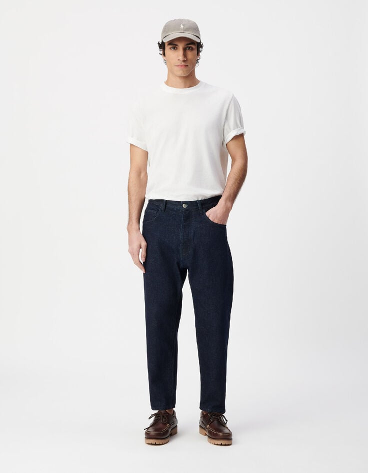 Blaue Gaucho Cropped Jeans Herren-1