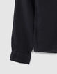 Marineblaues SLIM-Herrenhemd aus 100% Leinen-2