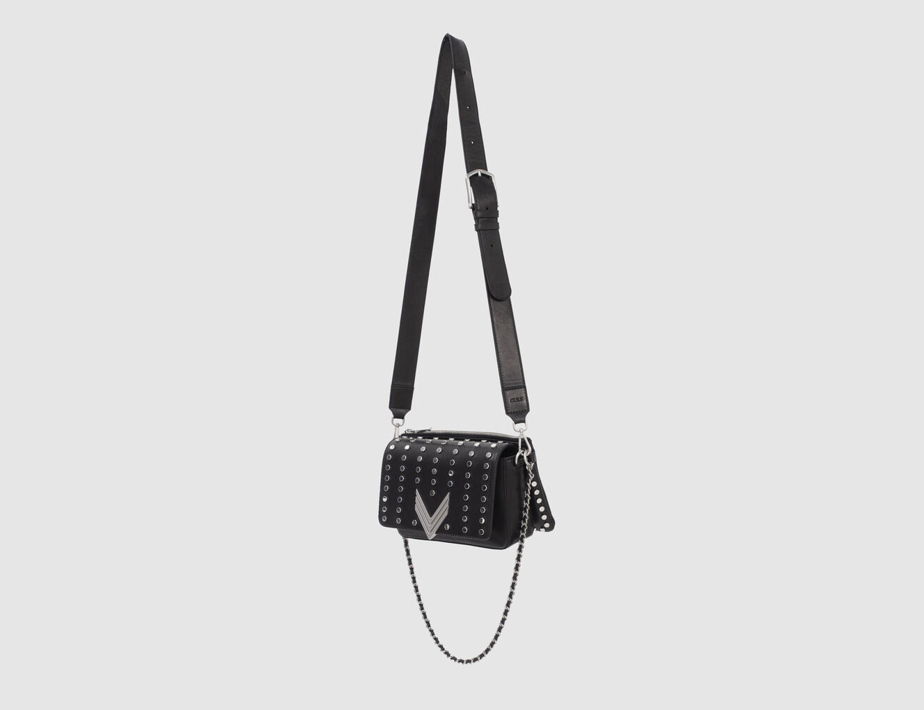 Women’s black leather 111 BRONX with XL studs-6