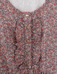 Robe navy imprim&eacute; micro-fleurs fille-5