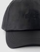 Women's tone-on-tone embroidery black cap-4