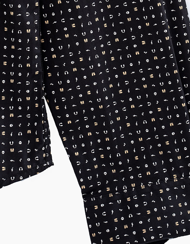 Camisa SLIM negra estampado Rock Hombre-6