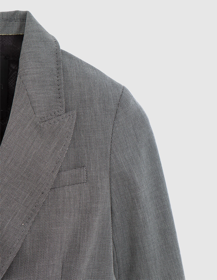 Pure Edition &ndash; Women's black semi-plain suit jacket-6