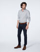 Chemise SLIM blanc cassé tissu Liberty micro-fleurs Homme-7