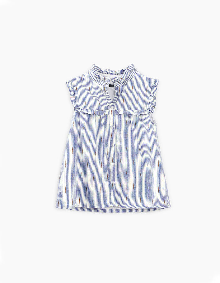 Ensemble Short Et Haut à Volants Fille Kensie Girl - Rayé Blanc Et Rose - Taille 6x - Neuf Avec étiquette