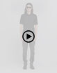Chemise noire maille manches courtes Homme-8