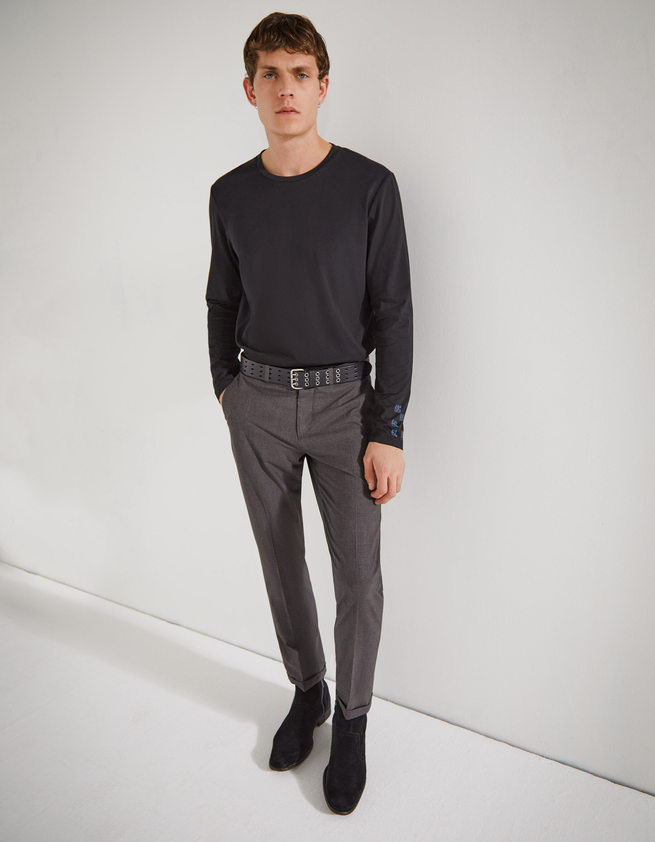 Pantalon de traje chocolate oscuro TRAVEL SUIT Hombre IKKS