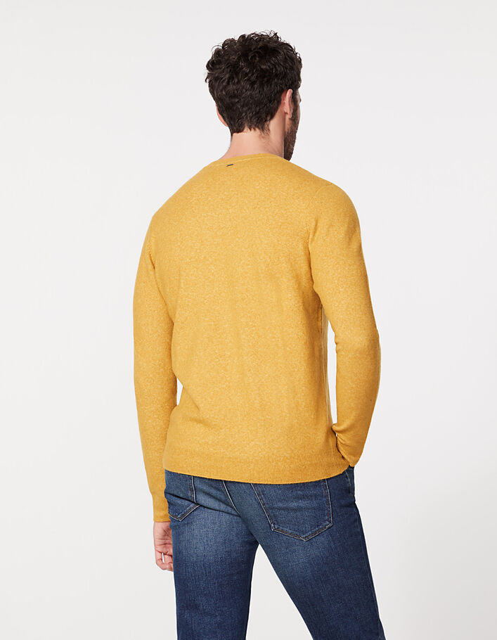 Jersey amarillo ocre lana mezclada Hombre - IKKS