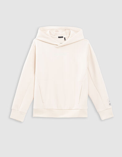 Ecru sweater tekst rubber flocking jongens - IKKS