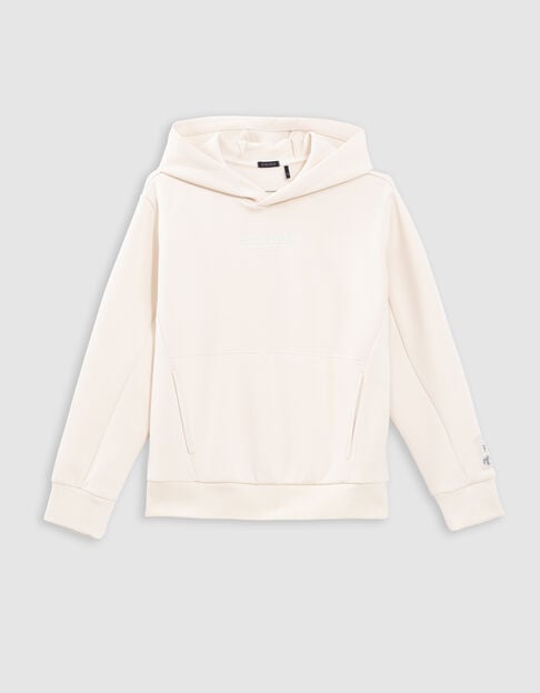 Ecru Jungensweater mit Gummi-Flockdruck - IKKS