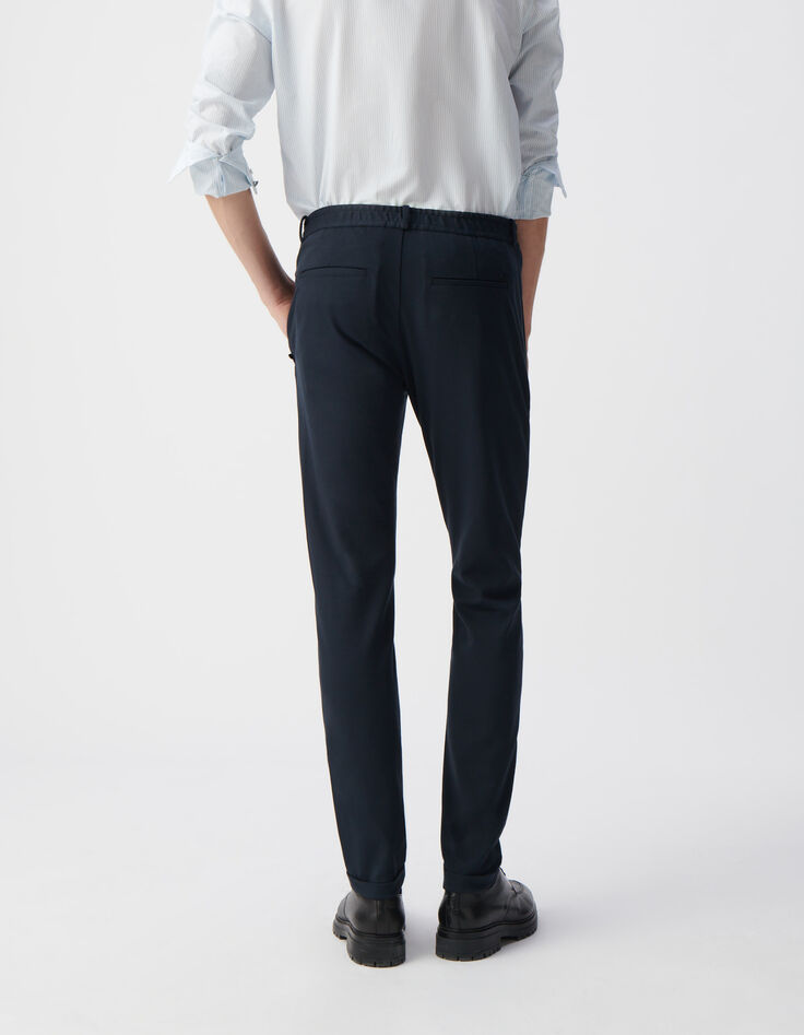 Pantalon marine esprit jog Homme-3