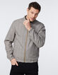 Bomber réversible beige et prince-de-galles Homme-3