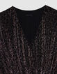 Black lurex knit dress Woman-2