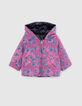 Baby-M&auml;dchen Wende-Steppjacke Marineblau/Indische Blumen-2