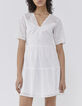 Gebroken witte jurk broderie anglaise dames-2