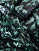 Women's metallic camouflage print green skirt-8