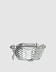 Women's 1440 silver quilted leather belt bag-1