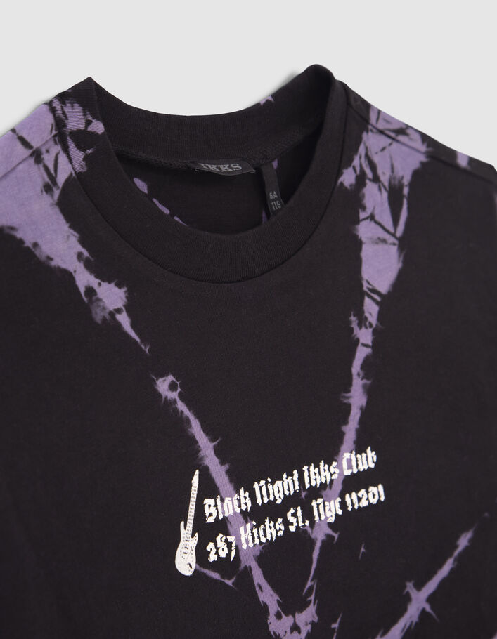 T-shirt violet all-over tie and dye garçon-6