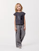 Jean LARGE gris coton bio fille-1