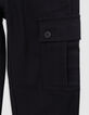 Pantalon BATTLE noir taille élastiquée garçon-5