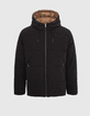 Men’s black/beige WATER REPELLENT reversible padded jacket-1