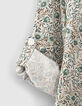 Chemise aqua imprimé fleurs garçon-7
