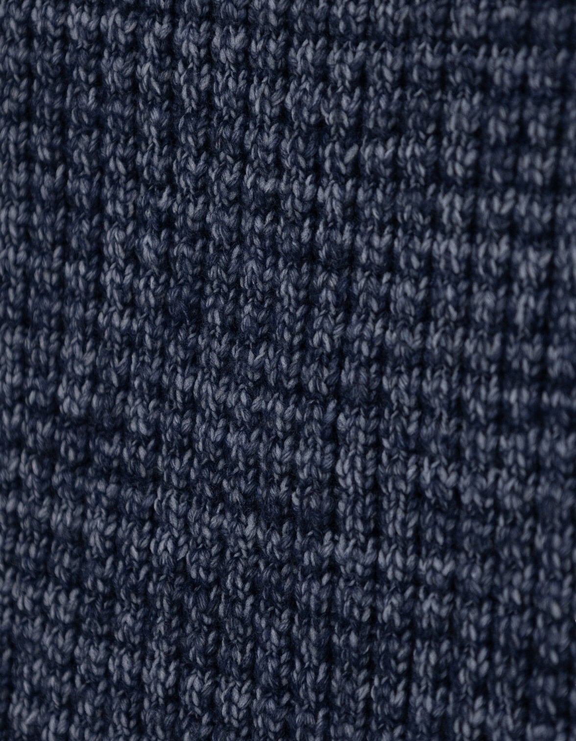 Men's blue ribbed knit snood