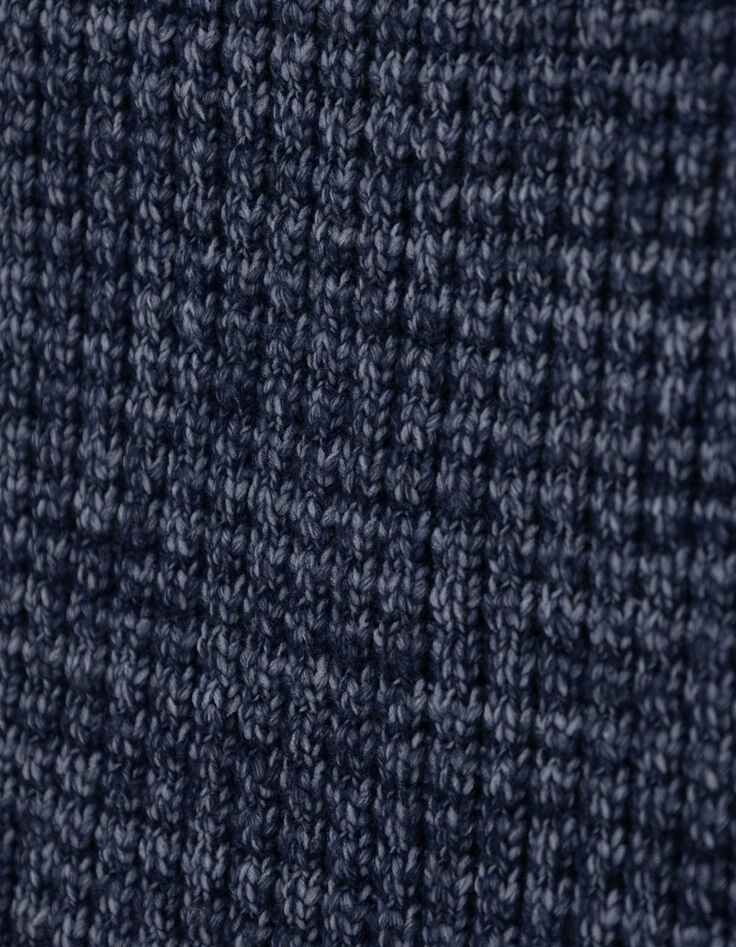 Snood azul punto acanalado hombre-7 Snood azul punto acanalado hombre-7