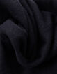 Polo noir en tricot flammé Homme-6