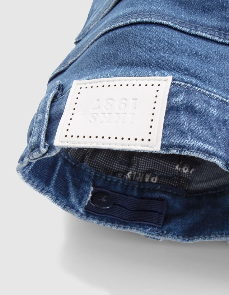 Jean SLIM bleu ultra-résistant print et embossage garçon-4 Jean SLIM bleu ultra-résistant print et embossage garçon-4