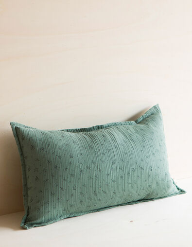 GABRIELLE PARIS green organic cotton gauze cushion - IKKS