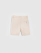 Bermuda chino beige faux-uni bébé garçon-2