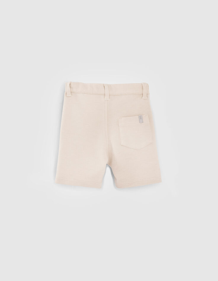 Bermuda chino beige faux-uni bébé garçon-2
